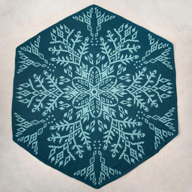 Arctic Bloom Decke – Häkelpaket – CrazyCrochetCatlady