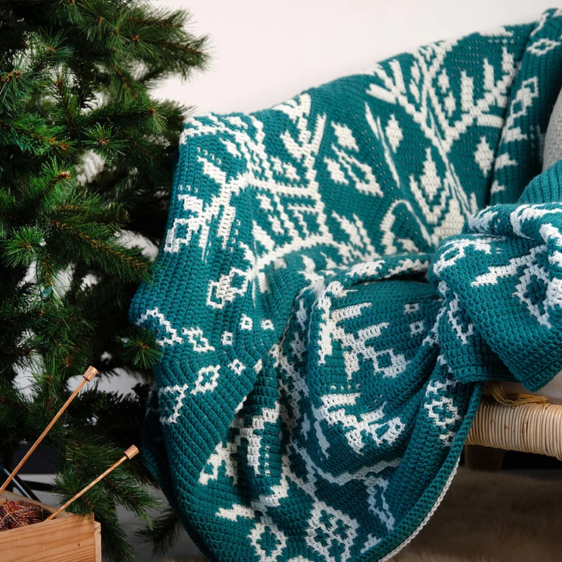 Arctic Bloom Decke – Häkelpaket – CrazyCrochetCatlady