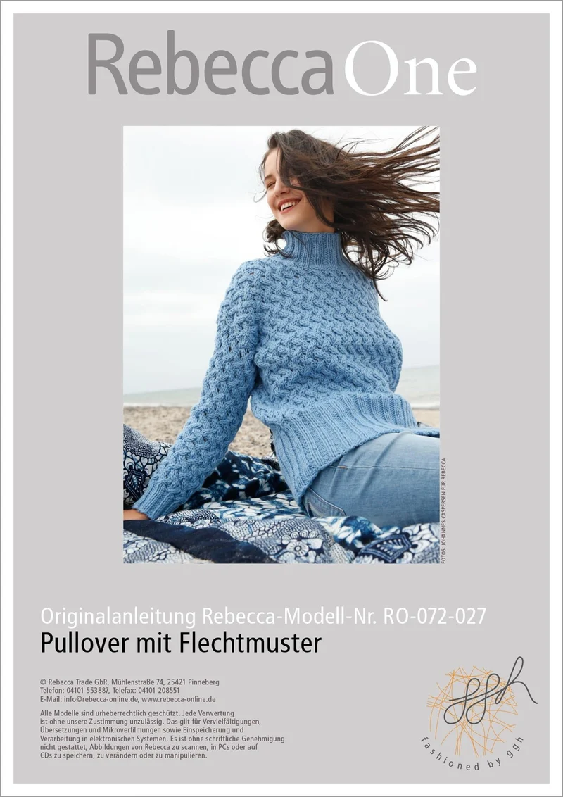 Strickanleitung - Pullover mit Flechtmuster