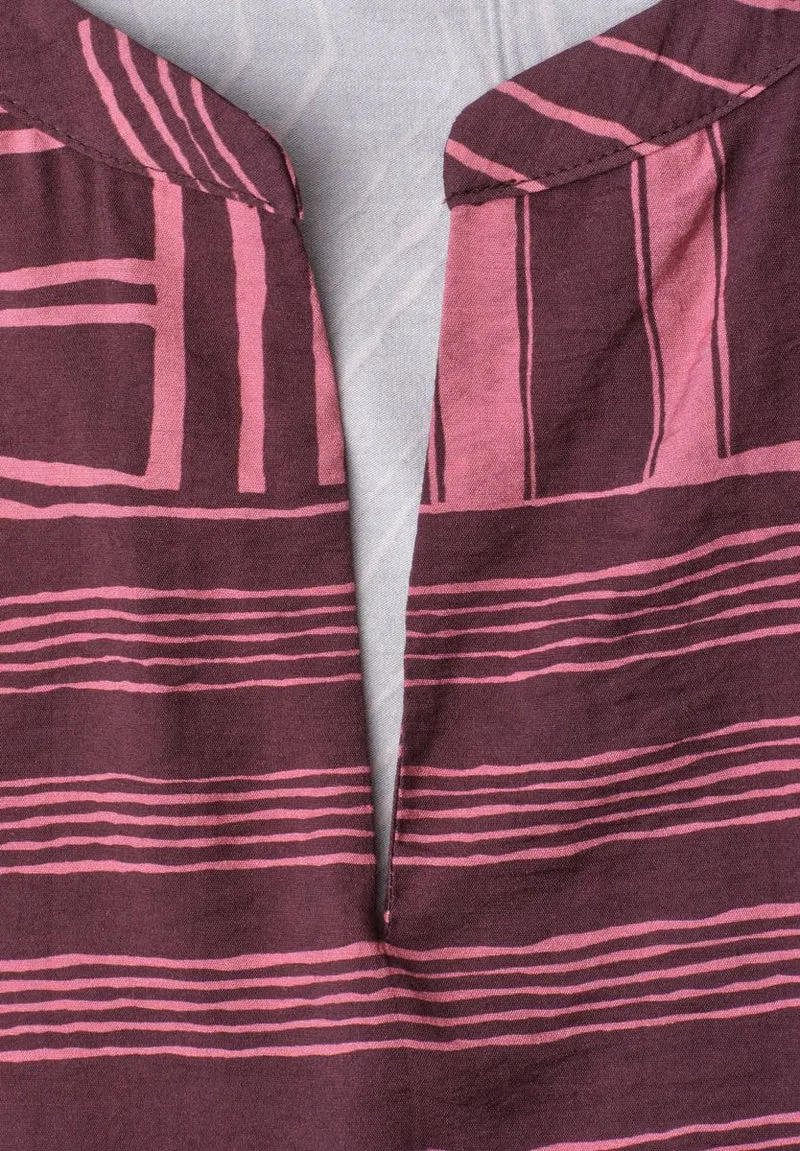 Dropped Shoulder Shirt mit Split Neck
