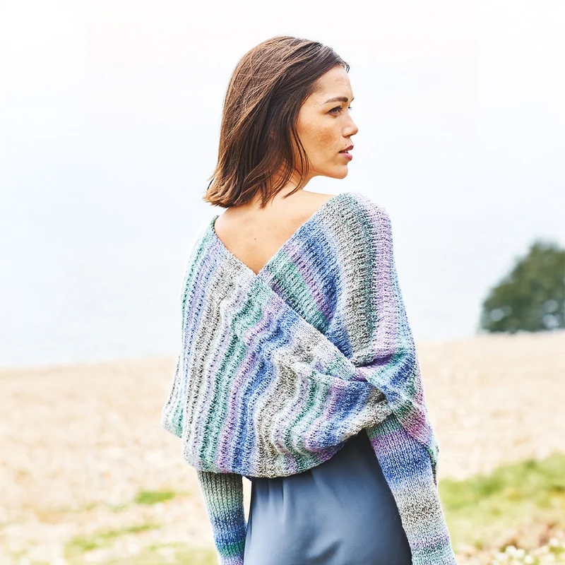 Stylecraft-Strickanleitung „Chromatic Hat, Wrap und Shawl“ (3 Designs)