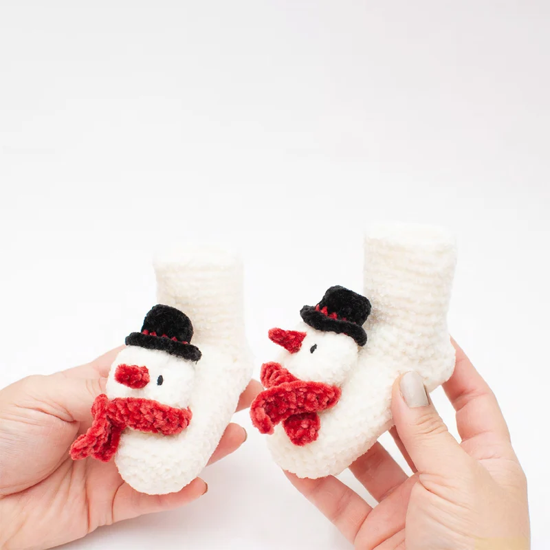 Häkelanleitung Katia Sockirumi Snowman – Baby