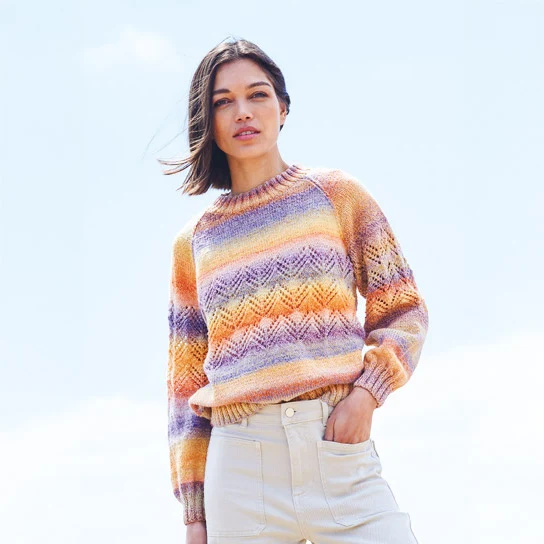 Stylecraft-Strickanleitung „Chromatic Round-And-Turtle-Neck-Pullover“ (2 Designs)