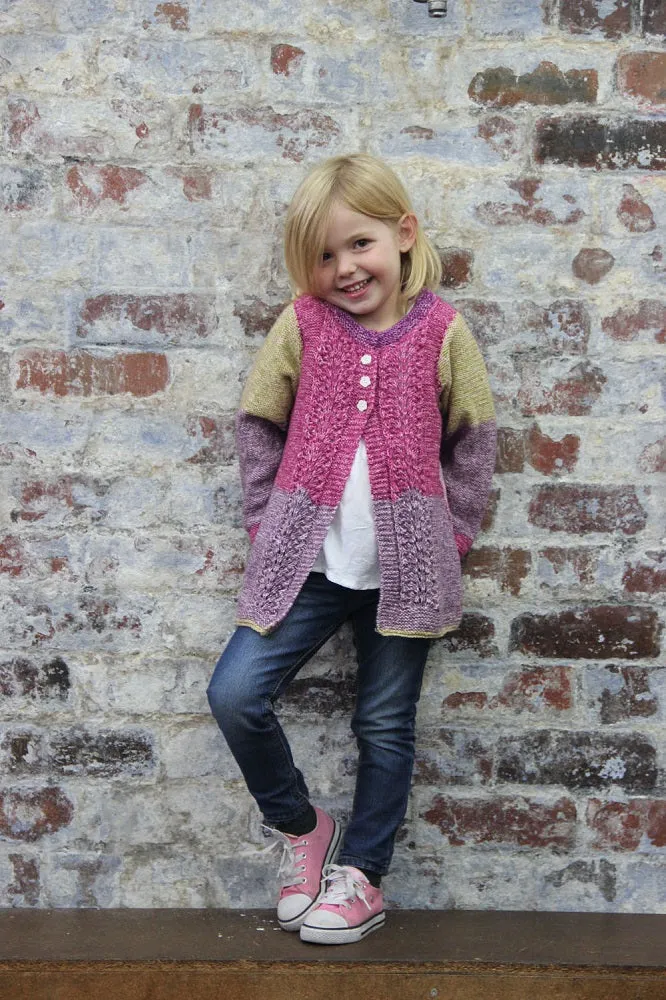 Strickanleitung Stylecraft Batik Swirl DK Nr. 9485 Kinderpullover und -jacke