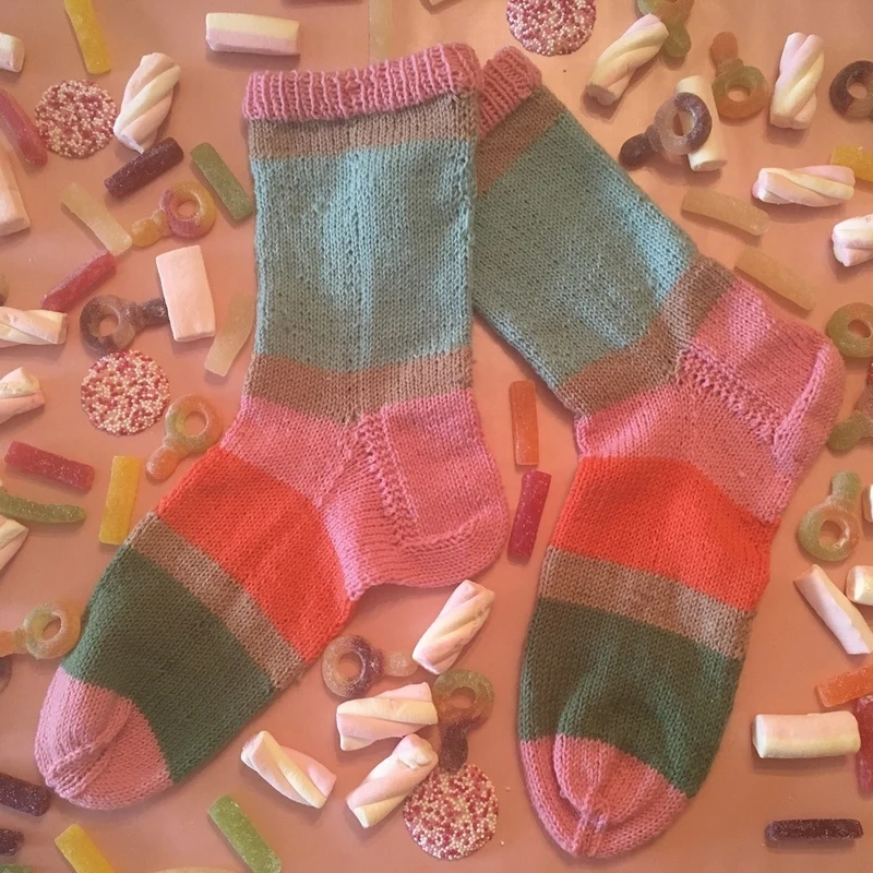 Strickanleitung „Lilly’s Candy Socks“