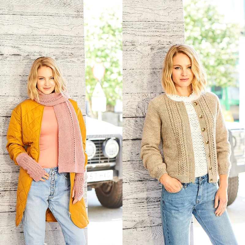 Strickanleitung Stylecraft Highland Heathers DK Nr. 9797 – Jacke und Accessoires (digital)