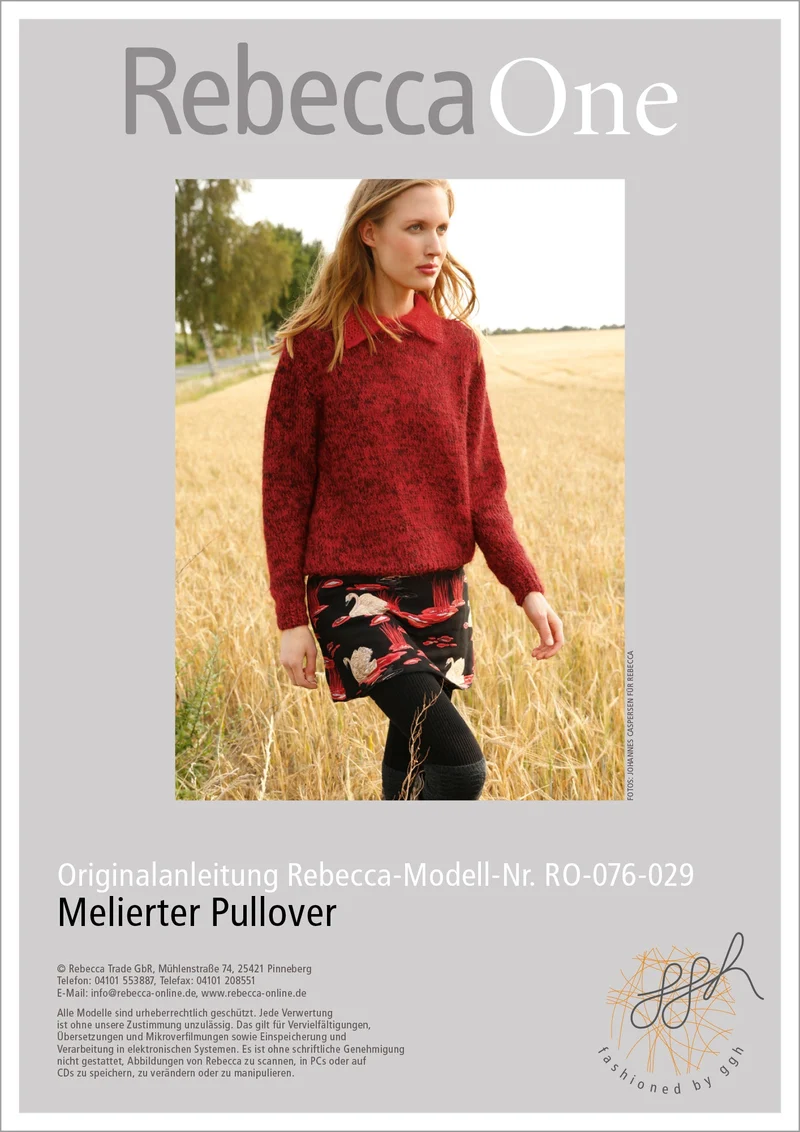 Strickanleitung - Melierter Pullover