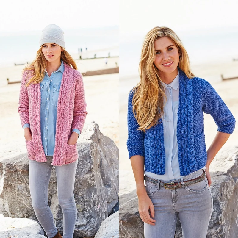Strickanleitung Stylecraft Life Aran Nr. 9192 Strickjacken