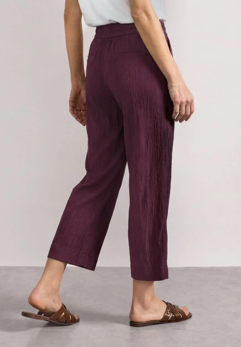 Mid Waist Wide Leg Hose im Loose Fit