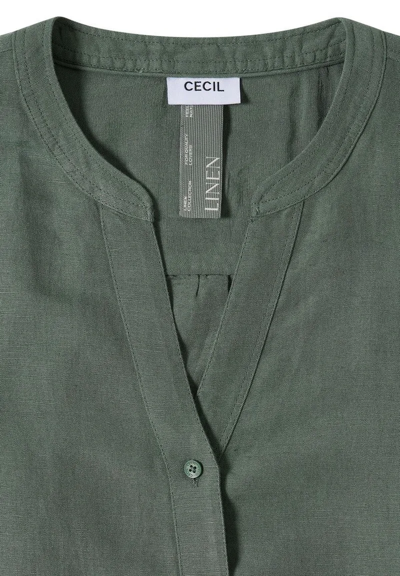 3/4-Arm Bluse aus Leinenmix