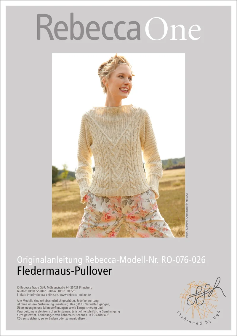 Strickanleitung - Fledermaus-Pullover