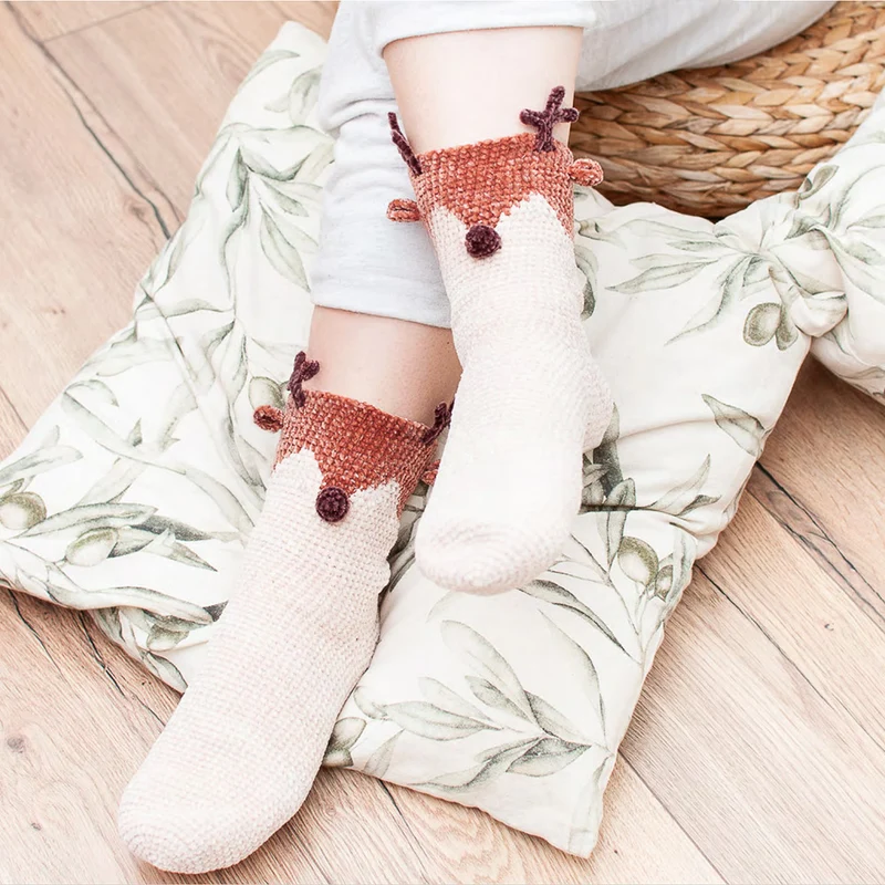 Häkelanleitung Katia Sockirumi Reindeer