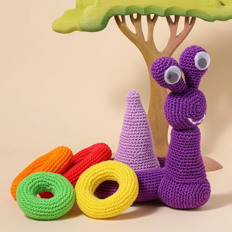 Häkelpaket „Schnecken-Stapelturm“ – YarnZoo
