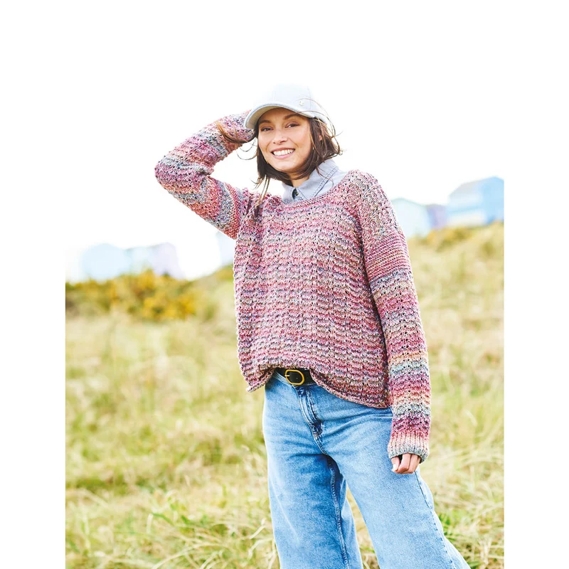 Stylecraft-Strickanleitung „Grace“ und „Impressions“ – Pullover & Strickjacke