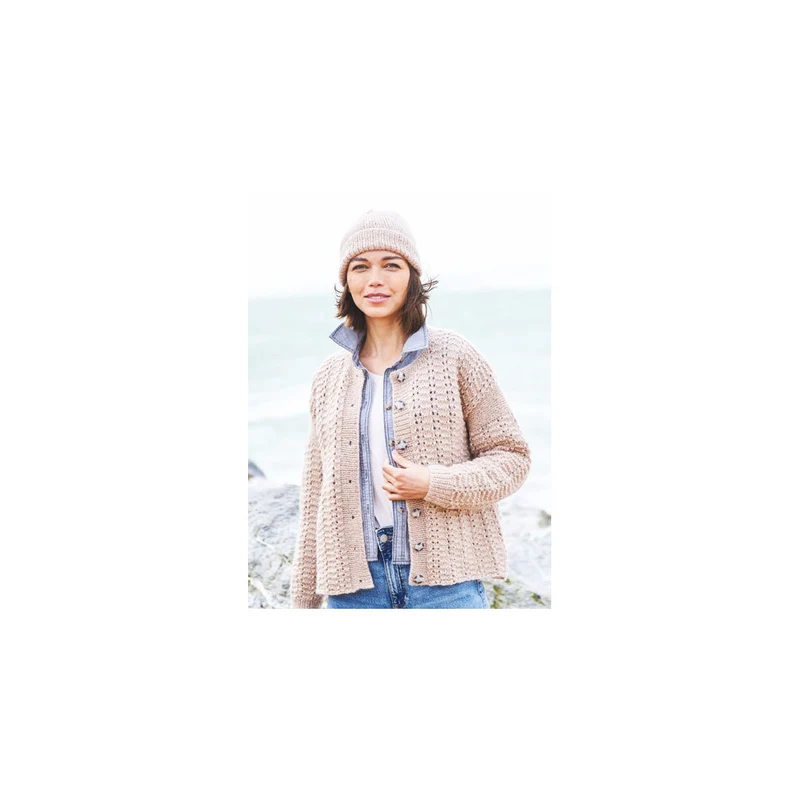 Stylecraft-Strickanleitung „Grace“ und „Impressions“ – Pullover & Strickjacke