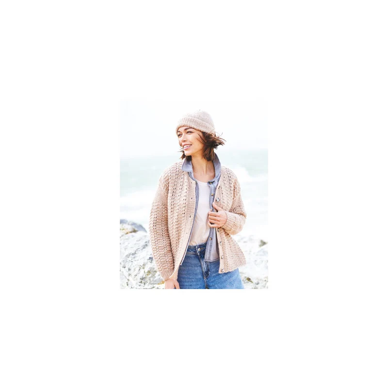 Stylecraft-Strickanleitung „Grace“ und „Impressions“ – Pullover & Strickjacke