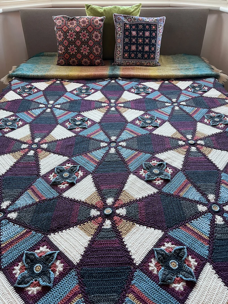 Royal Garden Blanket Recreate DK Häkelpaket – Jane Crowfoot
