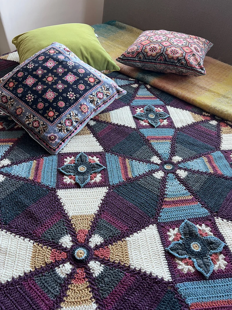 Royal Garden Blanket Recreate DK Häkelpaket – Jane Crowfoot