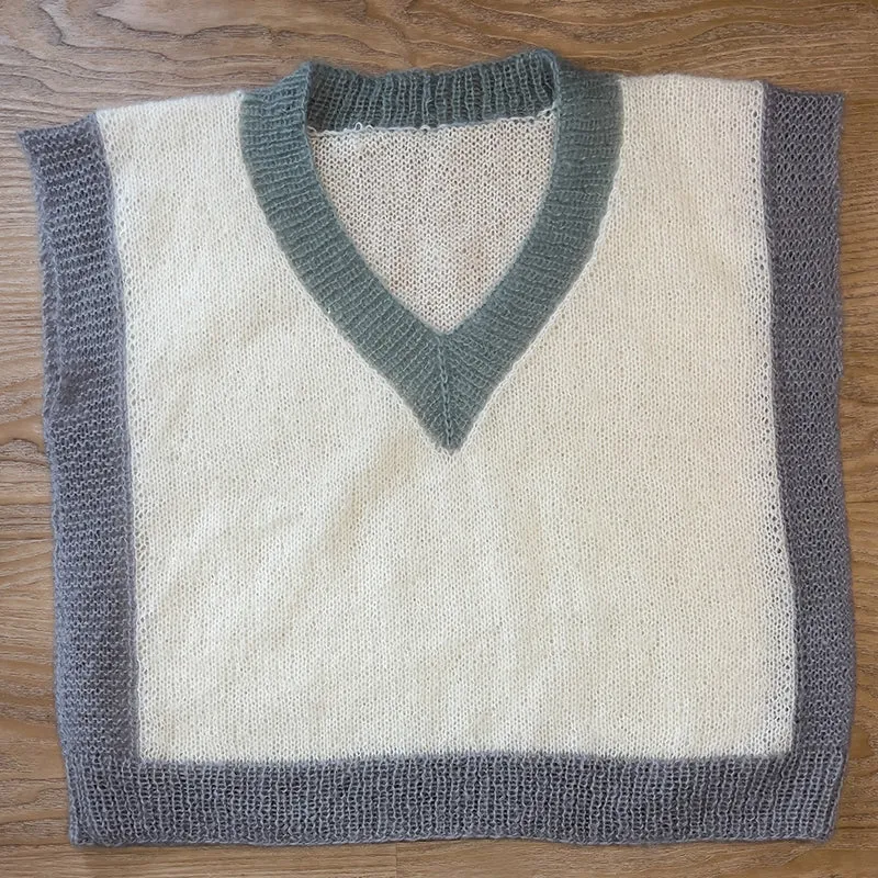 Knipmode – Lässiges gestricktes Spencer-Strickpaket