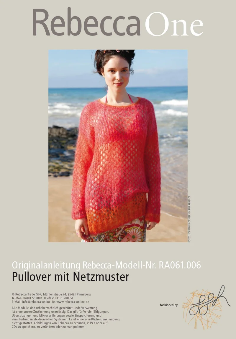 Pullover mit Netzmuster