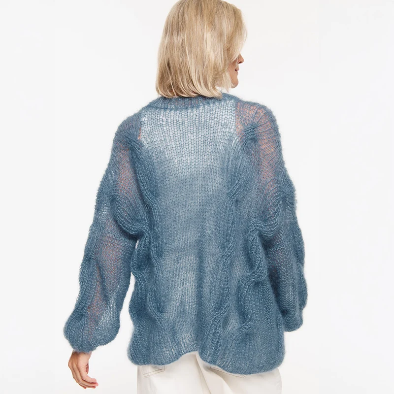 Lana Grossa Nicoletta Jacke – Strickpaket (Farbe nach Wahl) | Silkhair