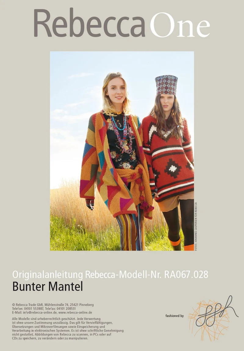 Mantel mit Dreieck-Muster