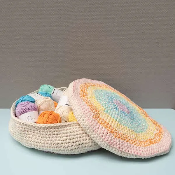 Yarn and Colors Rainbow Basket Häkelpaket