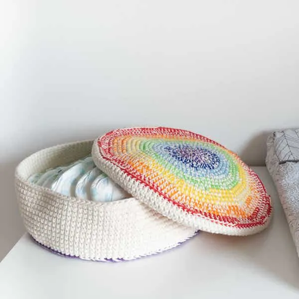 Yarn and Colors Rainbow Basket Häkelpaket