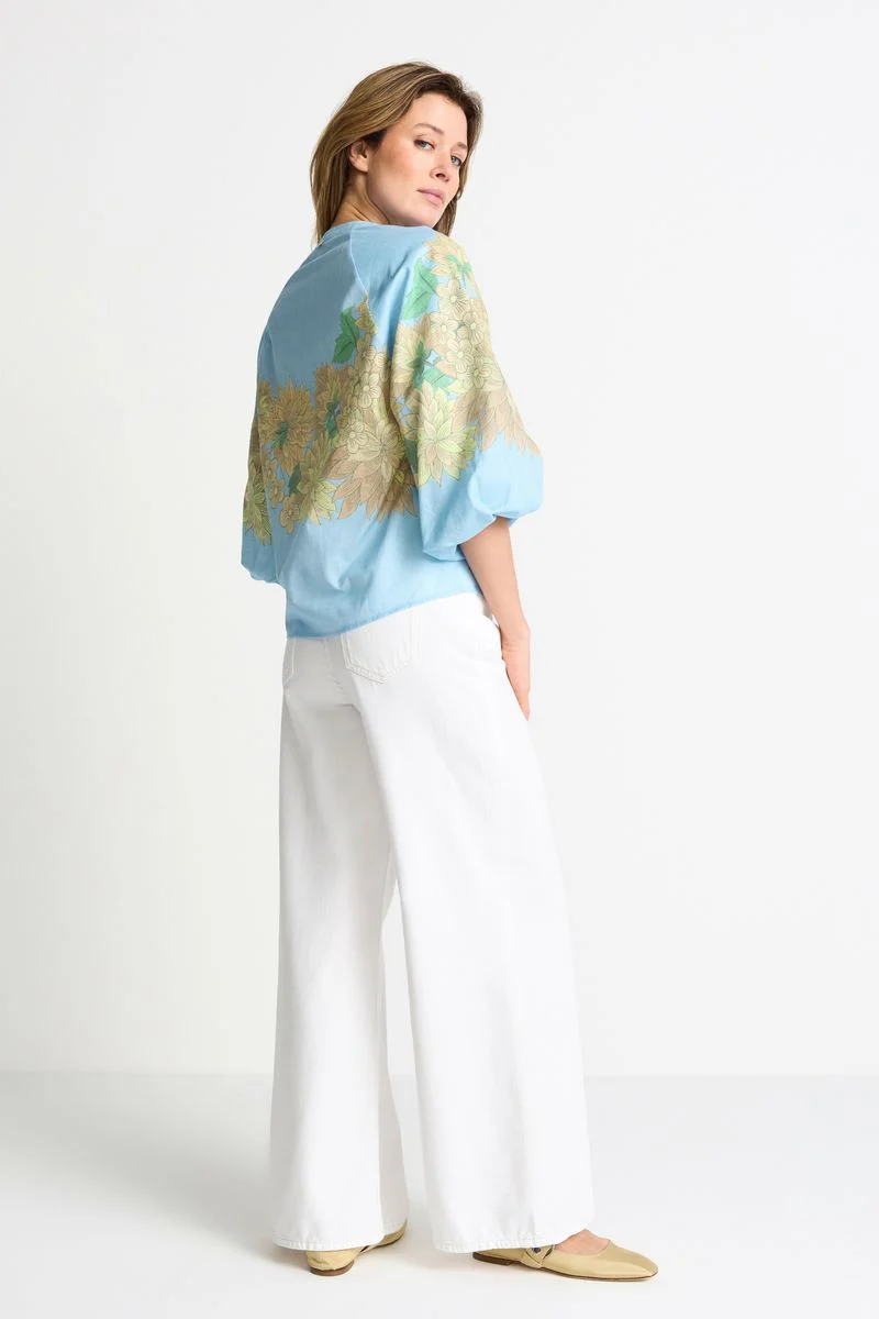 Blouse with place print