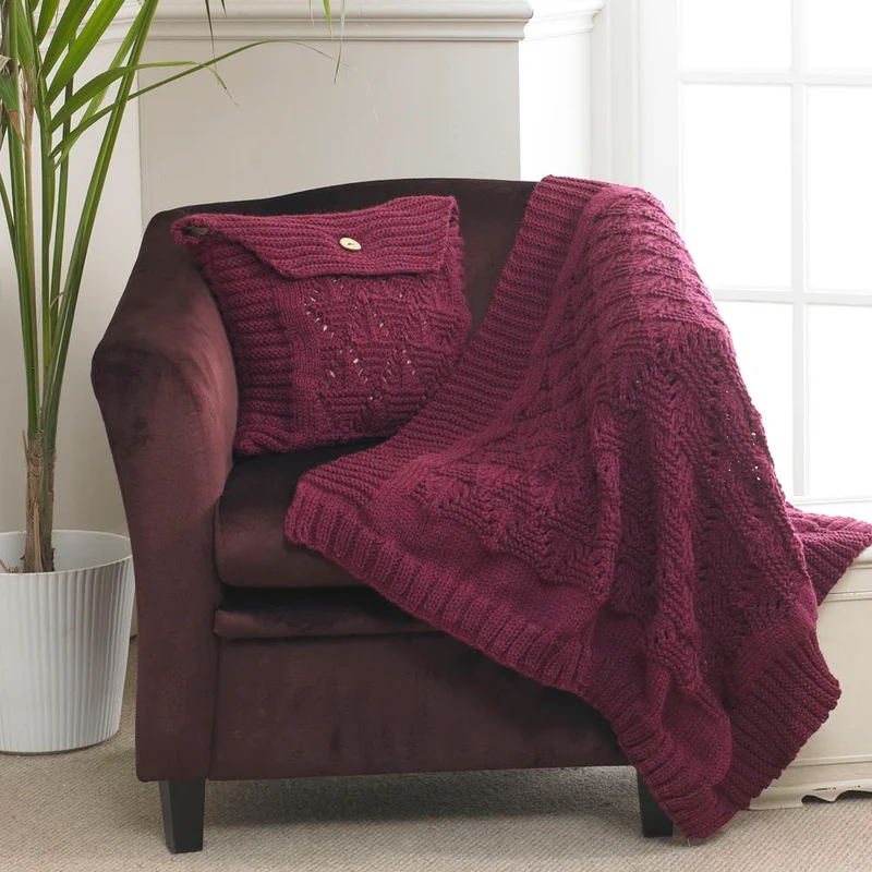 Strickanleitung Stylecraft Life Chunky Nr. 8931 Kissen und Decke