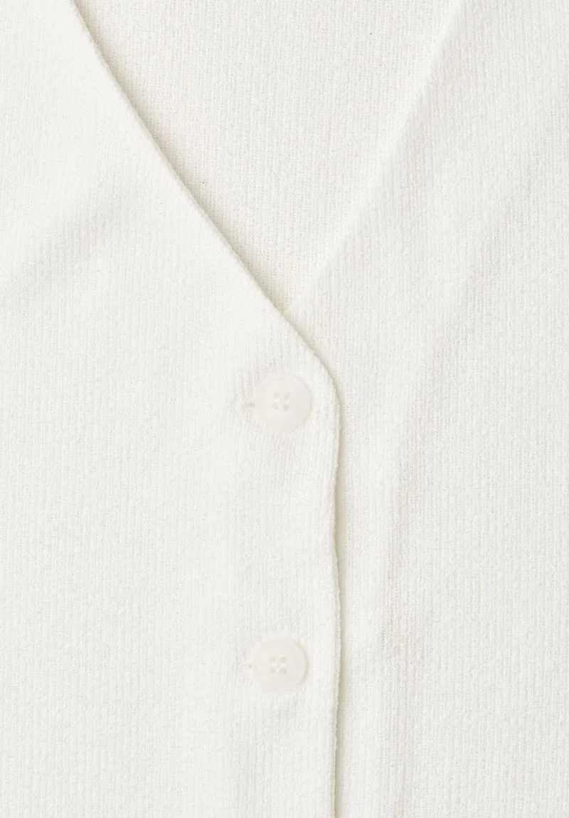 Weste in Feinstrick-Optik mit V-Neck