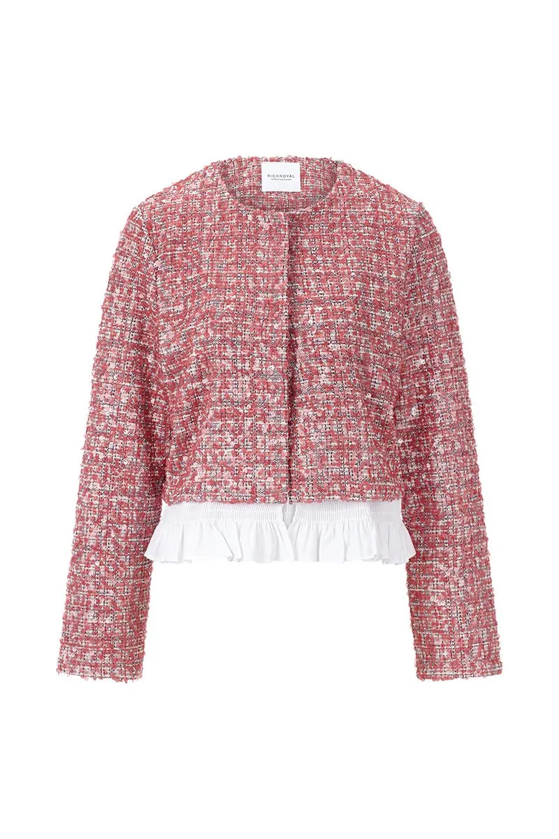 Sequin Jacket with Peplum