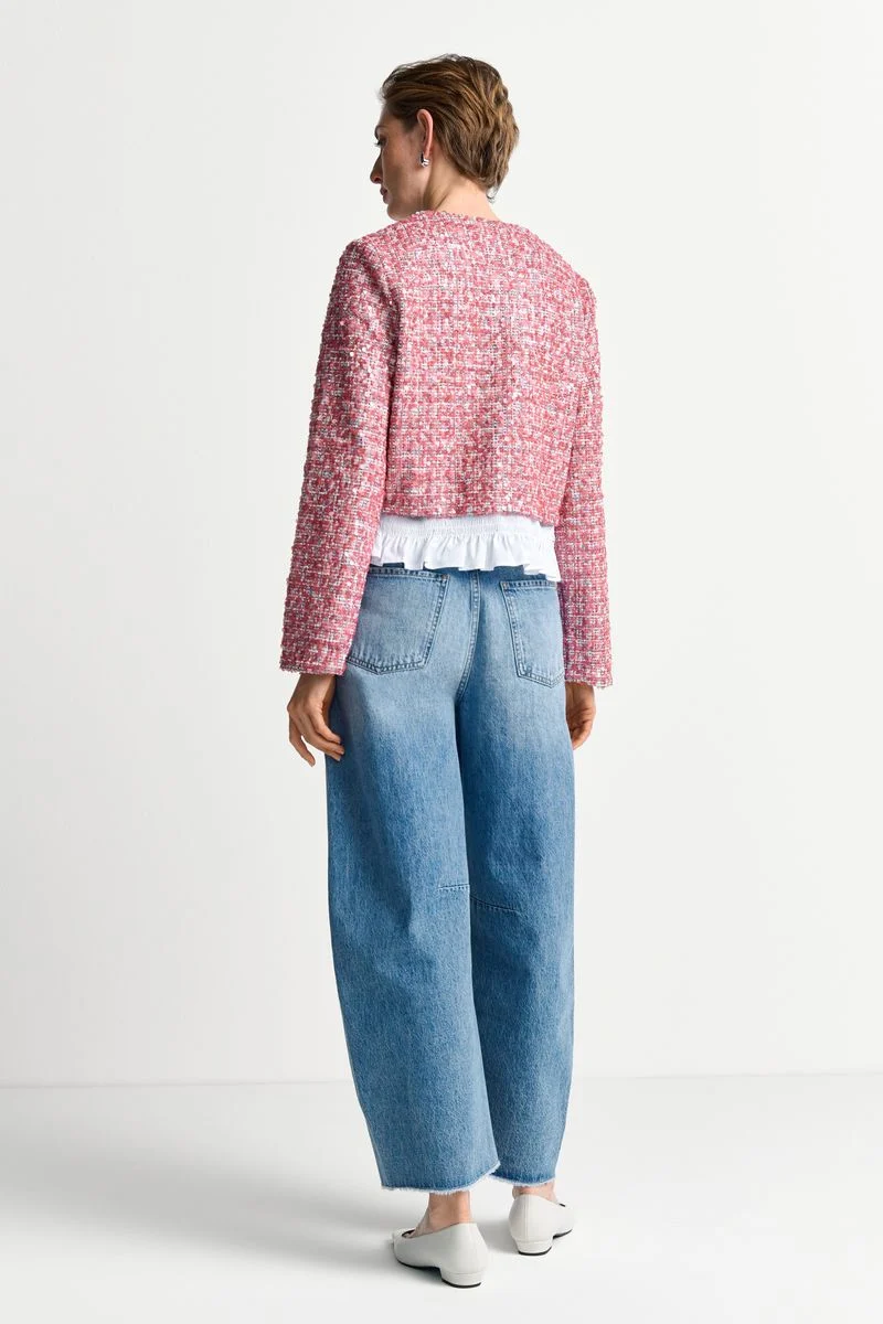 Sequin Jacket with Peplum