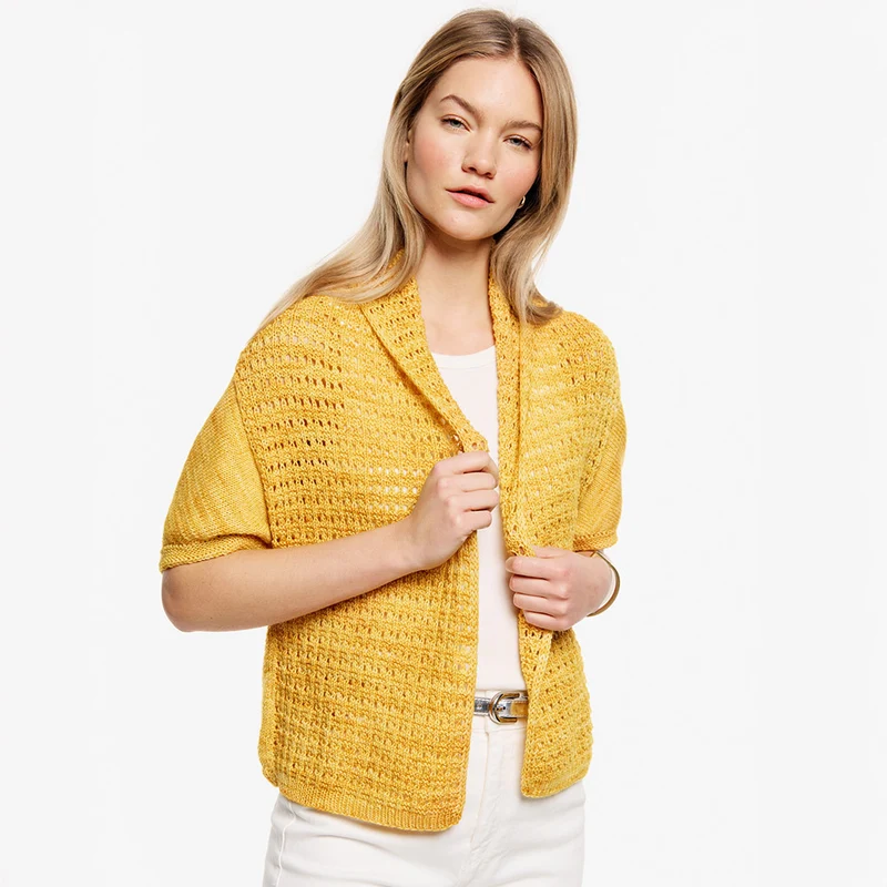 Lana Grossa Cosima Jacke – Strickpaket (Farbe nach Wahl) | Cool Wool Vintage