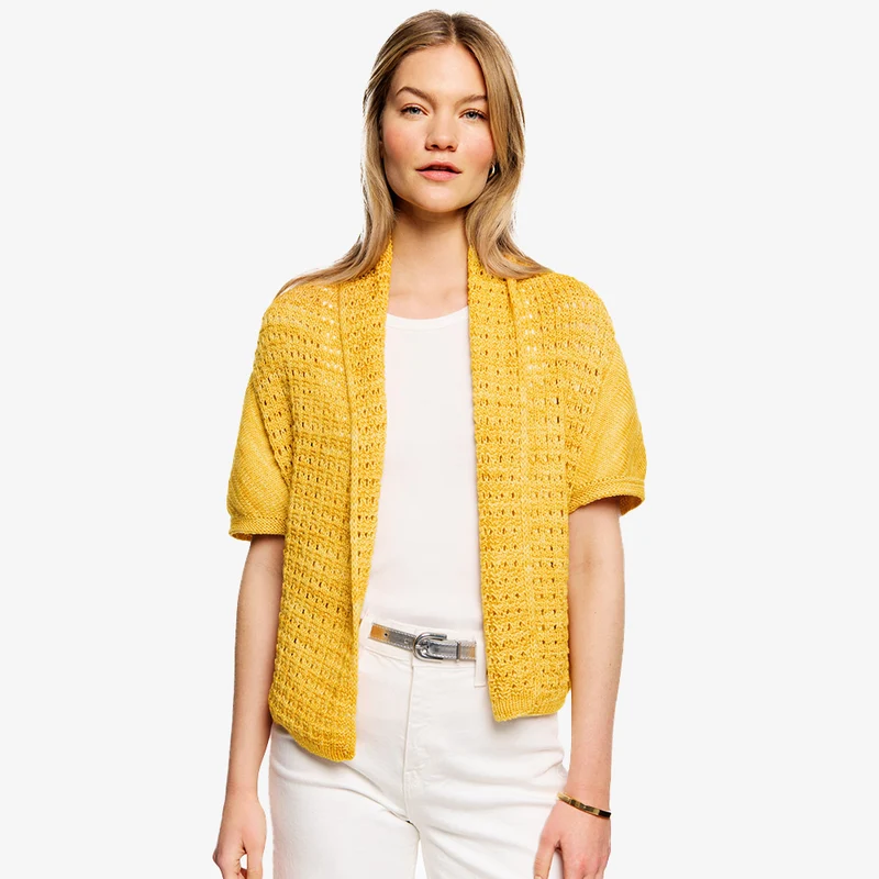 Lana Grossa Cosima Jacke – Strickpaket (Farbe nach Wahl) | Cool Wool Vintage
