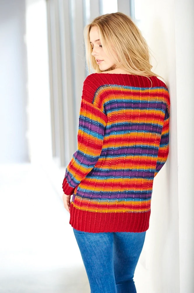 Strickanleitung Stylecraft Wondersoft Merry Go Round DK Nr. 9395 Pullover