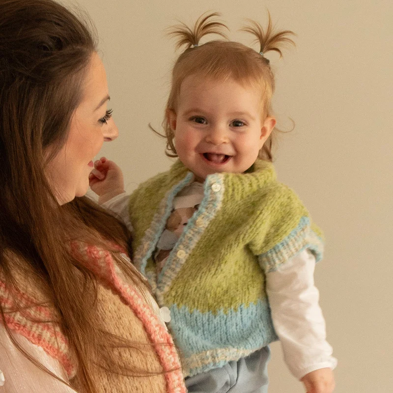 Piuma Mini & Me Jacke (Erwachsene) Garn- und Strickpaket