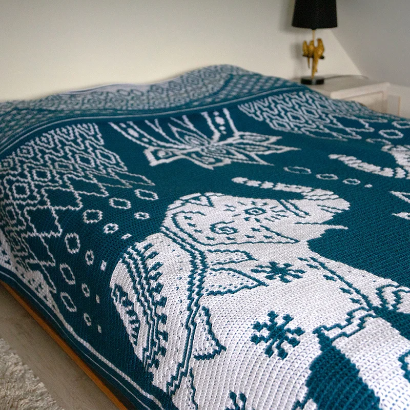 „Inspiring India“-Decke: Häkelpaket – CrazyCrochetCatlady