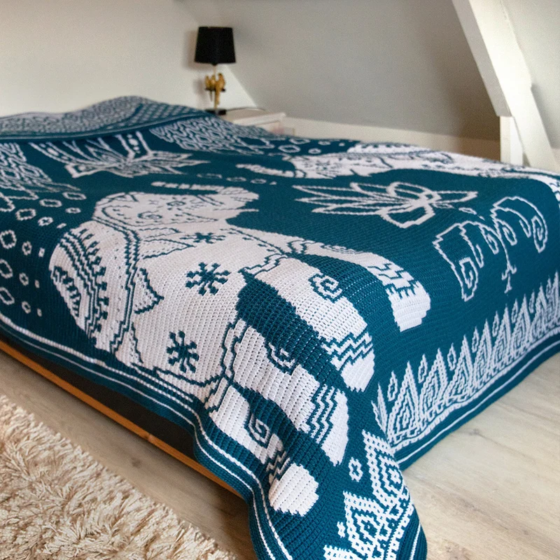 „Inspiring India“-Decke: Häkelpaket – CrazyCrochetCatlady