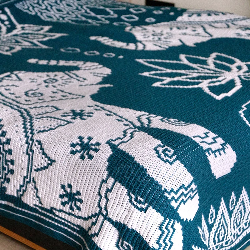 „Inspiring India“-Decke: Häkelpaket – CrazyCrochetCatlady