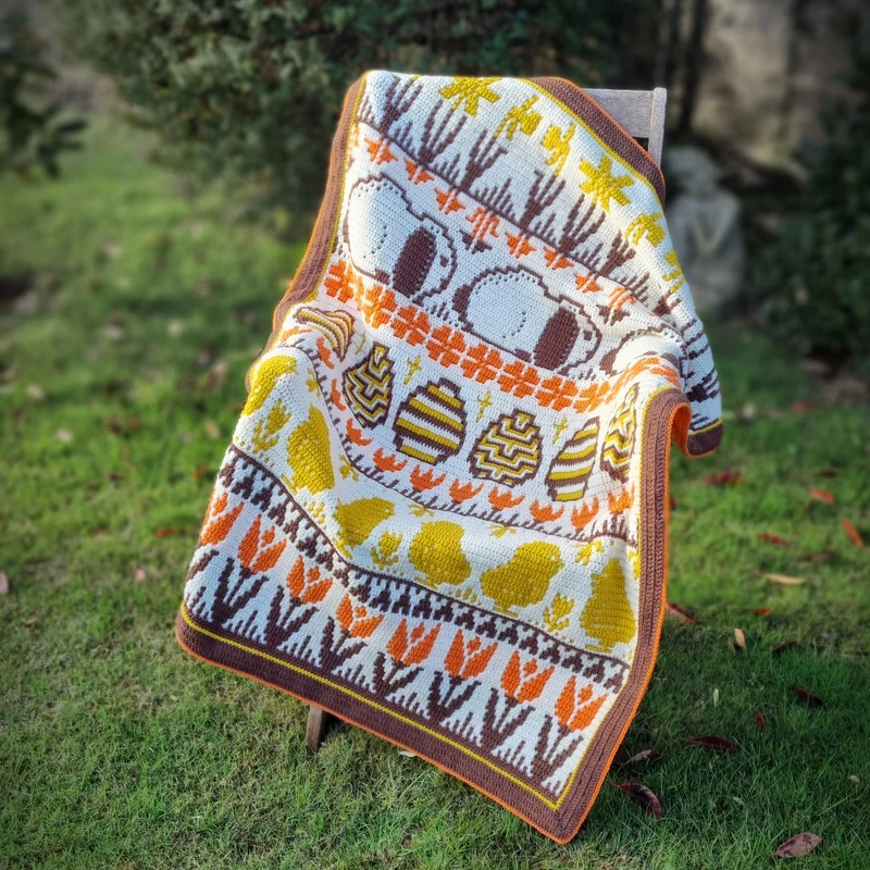 „Spring into Easter“-Decke – Häkelpaket