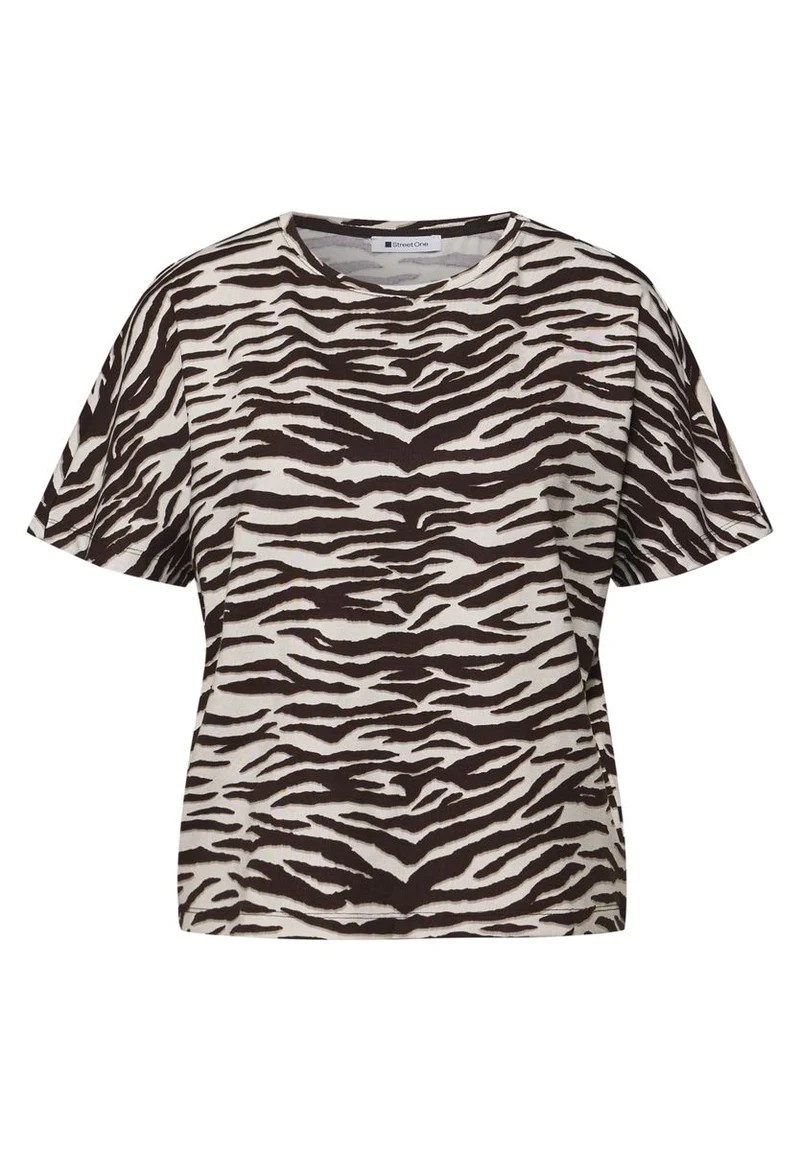 Kurzarm Shirt mit Rundhals und Print