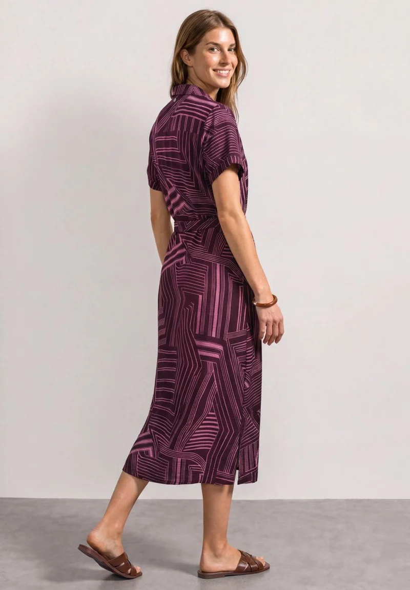Midikleid mit Bowling-Kragen