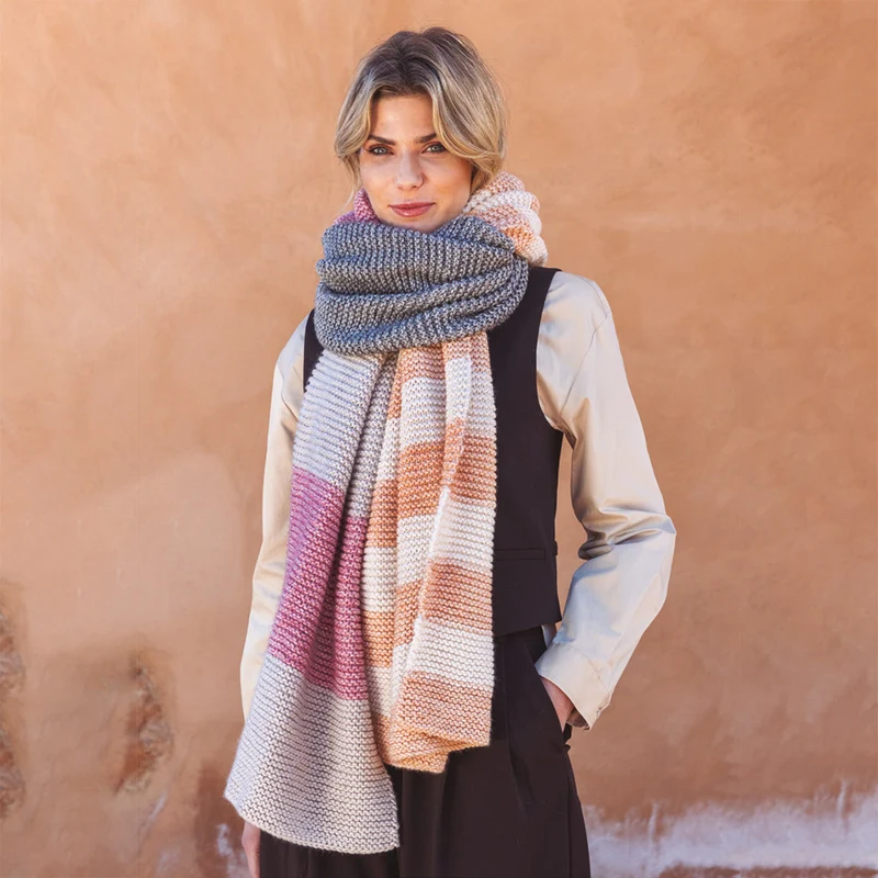 Strickanleitung für den Maxi-Schal „Premium“ ENG/NL/DE/IT/FR/ES