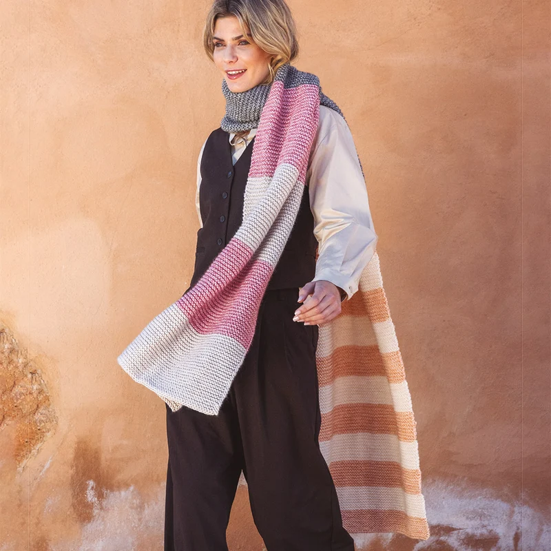 Strickanleitung für den Maxi-Schal „Premium“ ENG/NL/DE/IT/FR/ES