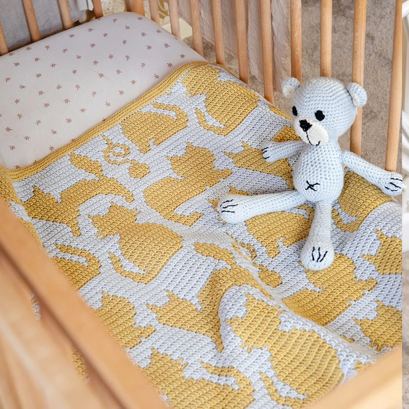 Cozy Cats Babydecke Häkelpaket – CrazyCrochetCatlady