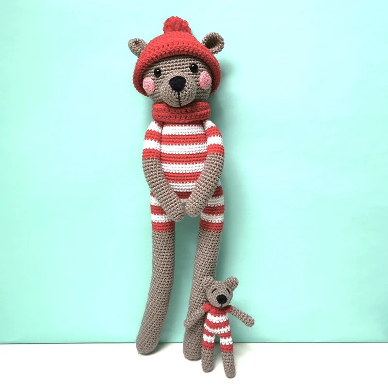 Häkelpaket „Brauner Bär Bo“ – Mrs. Milly
