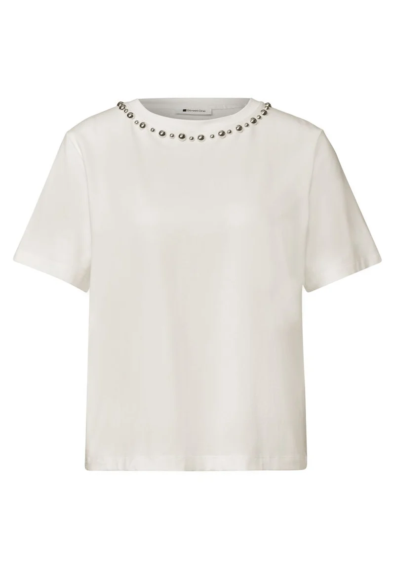 T-Shirt mit Rundhals und dekorativen Details