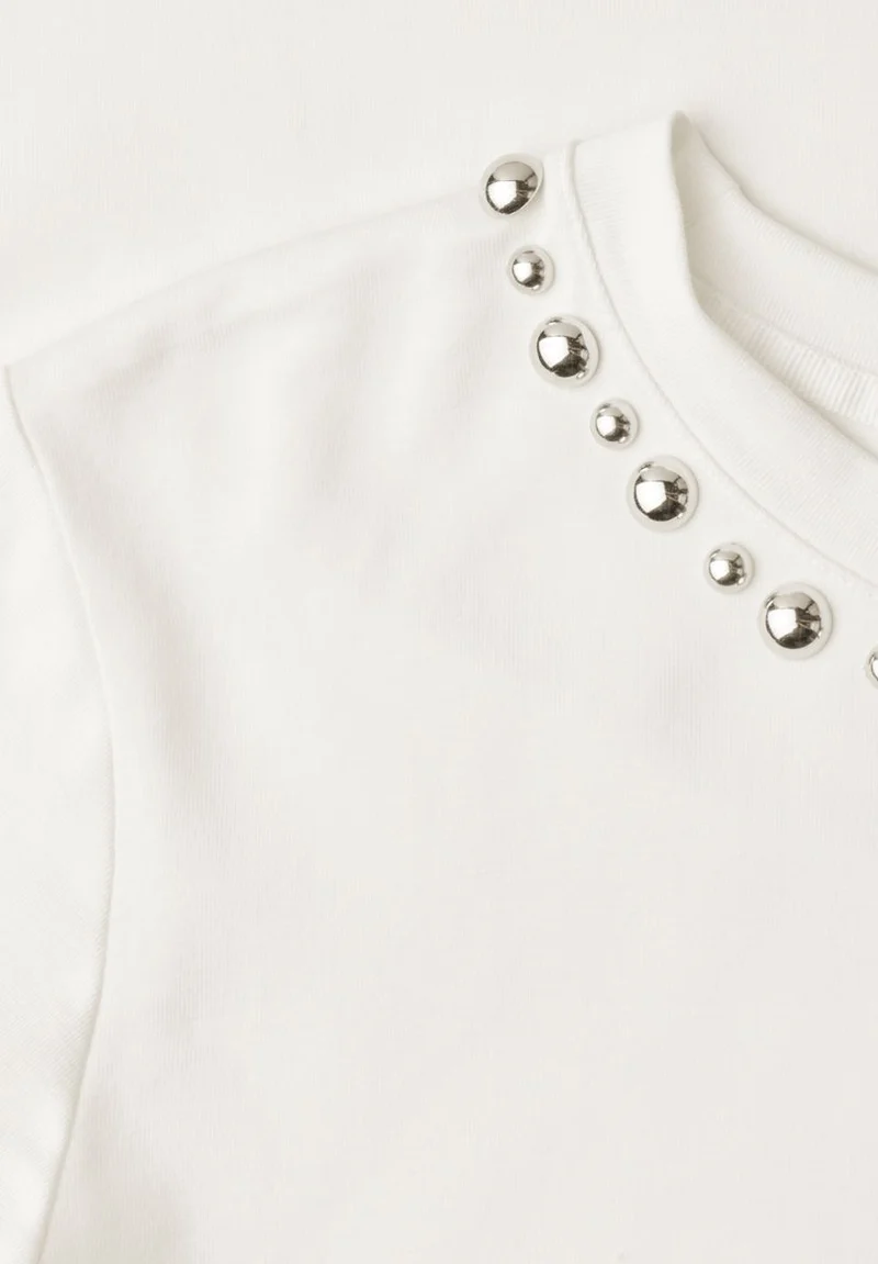 T-Shirt mit Rundhals und dekorativen Details