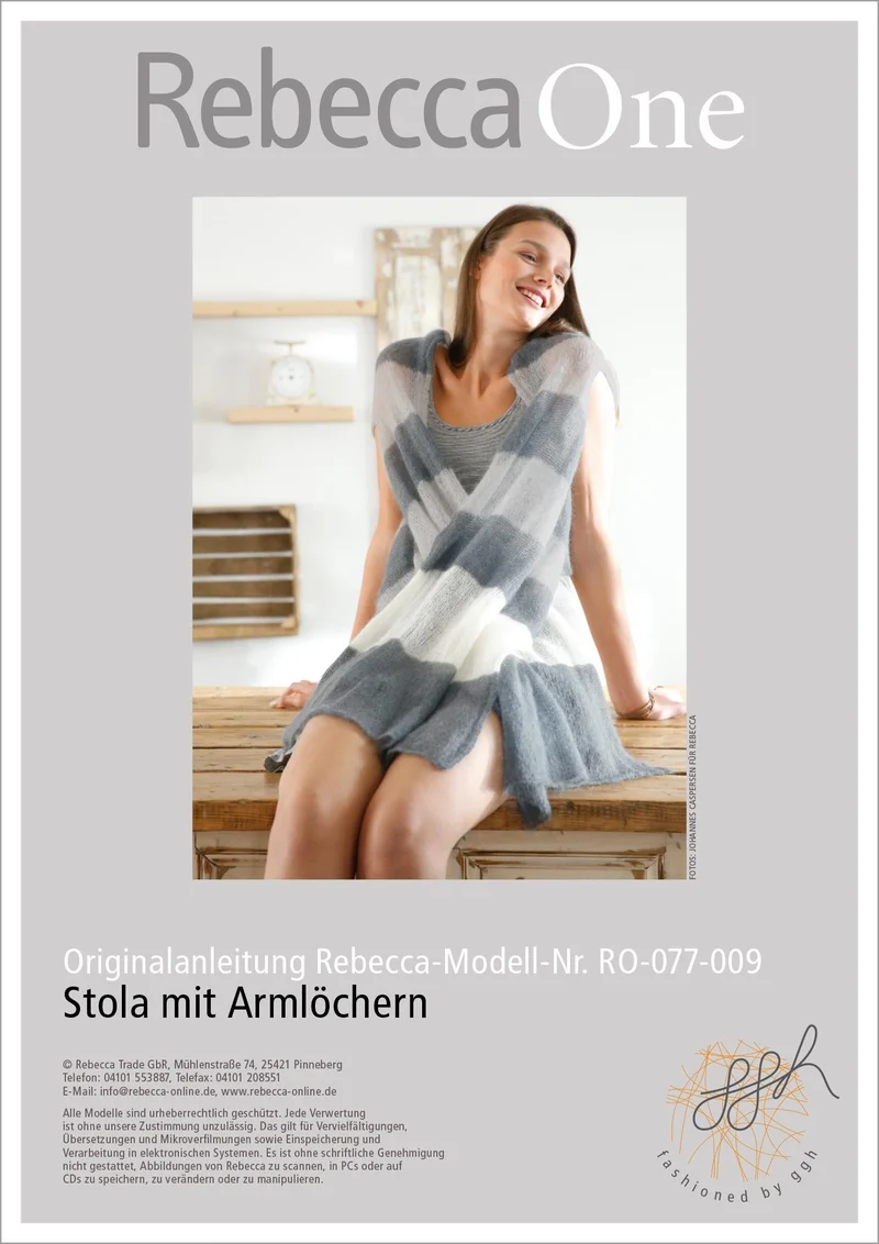 Strickanleitung - Stola mit Armlöchern